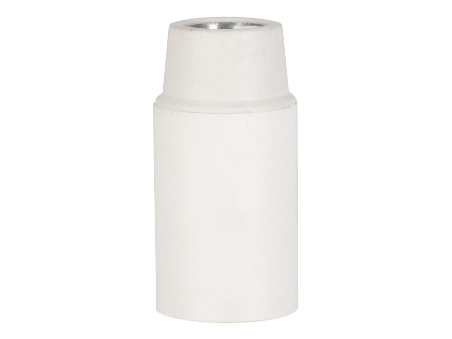 Kronefatning - E14, 10mm gevind, Hvid (maks. 60W)