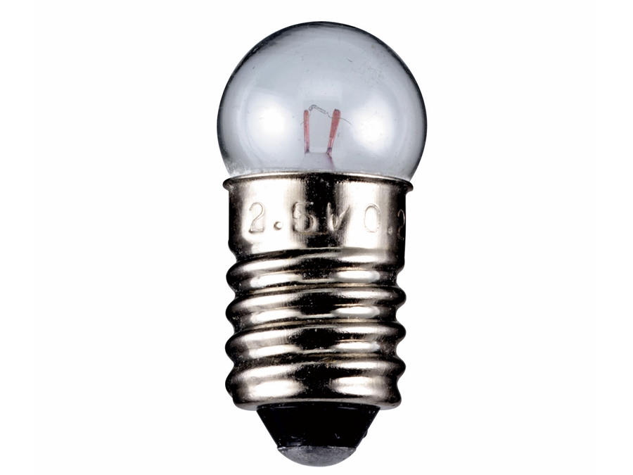 Dværglampe - 12V / 417mA / 5W Globe, E10 sokkel (Ø15x29mm)