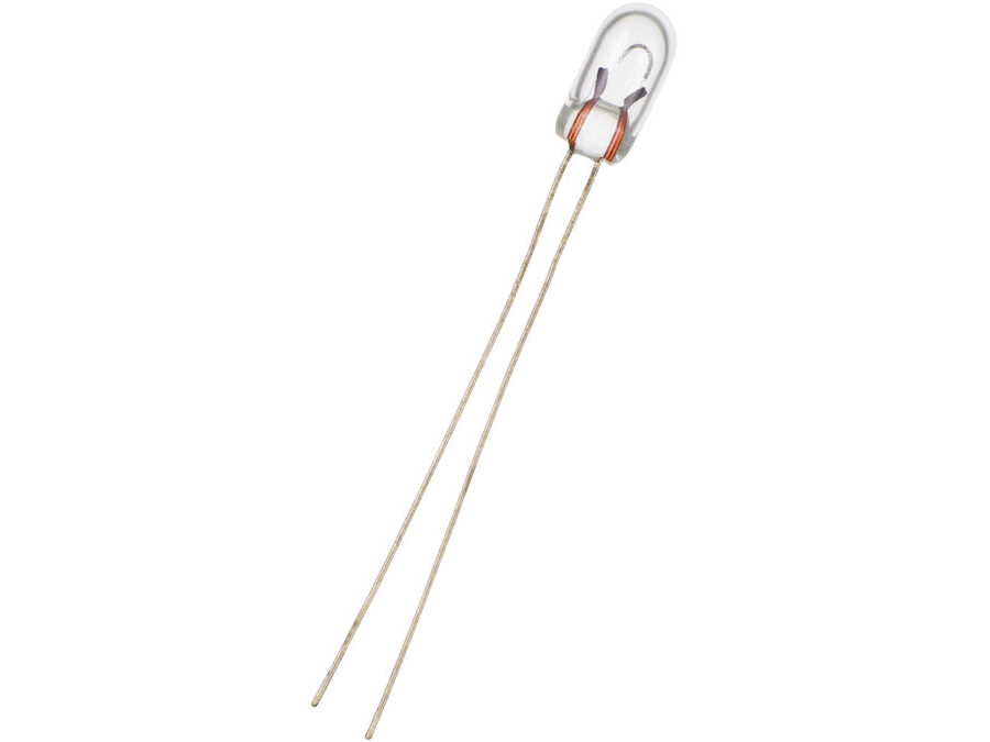T1 trådlampe - 12V / 40mA / 0,48W (Ø3,2mm)