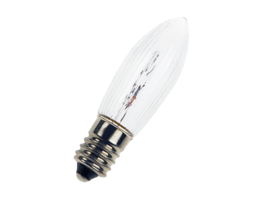 Julelampe - 34V / 125mA / 3W Kerte E10 sokkel (1 stk.)