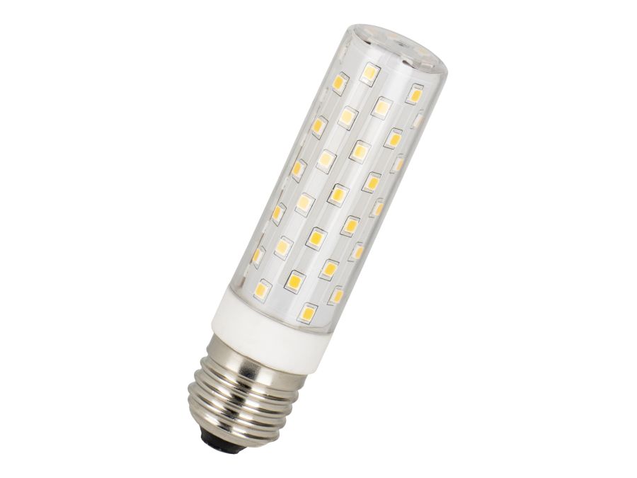 T28 LED kompaktrør - 240V 12W, E27 sok. Dæmpbar (28x115mm)