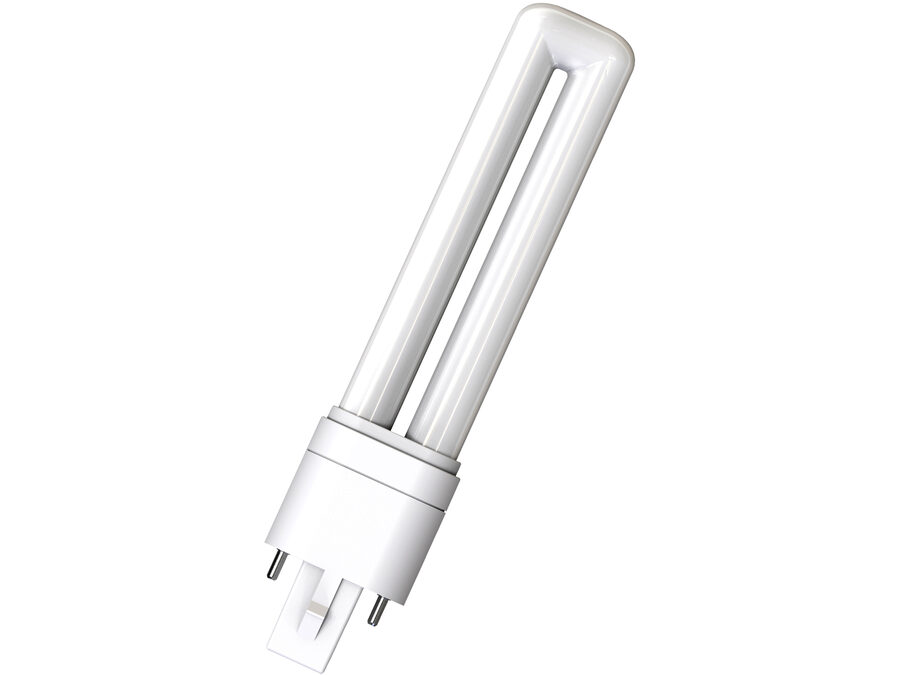 LED PL kompaktrør - 3W (7W), G23, EM+AC (840)