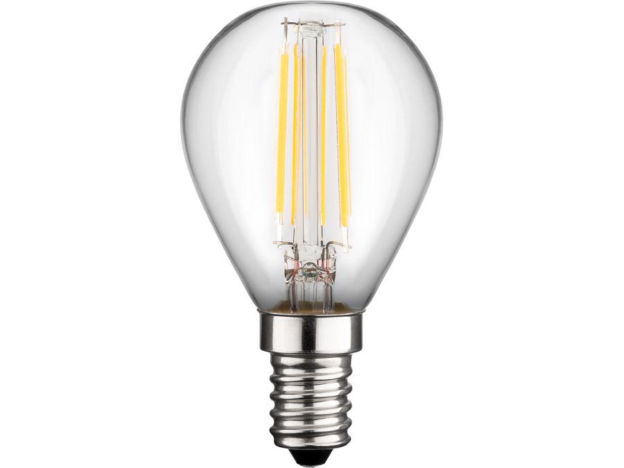 G45 Filament LED kronepære - 240V 3W klar, E14 sok. (2700K)