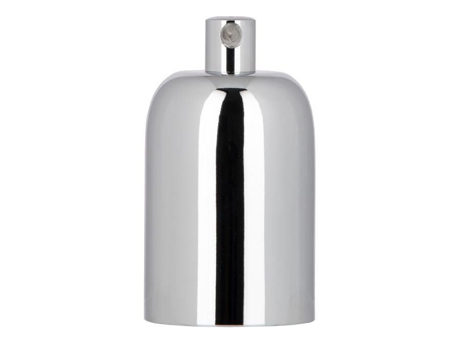 Moderne E27 pærefatning - Krom