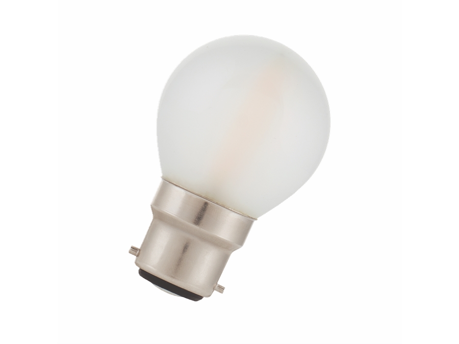 G45 Filament LED pære - 240V / 2W opal, B22d sokkel (2700K)