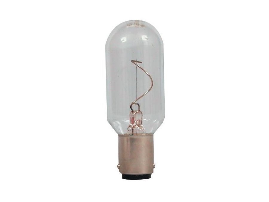 Lanterne pære - 220V / 25W, Ba15d sokkel, Klar (Ø26x70mm)