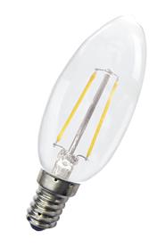 C35 Filament LED kertepære - 240V 2W klar, E14 sok. (2700K)