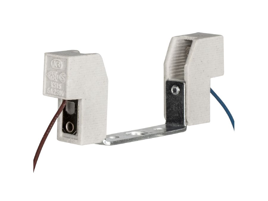 Fatning til R7S pære - 78mm, 250V / 6A (0.75mm² ledn.)