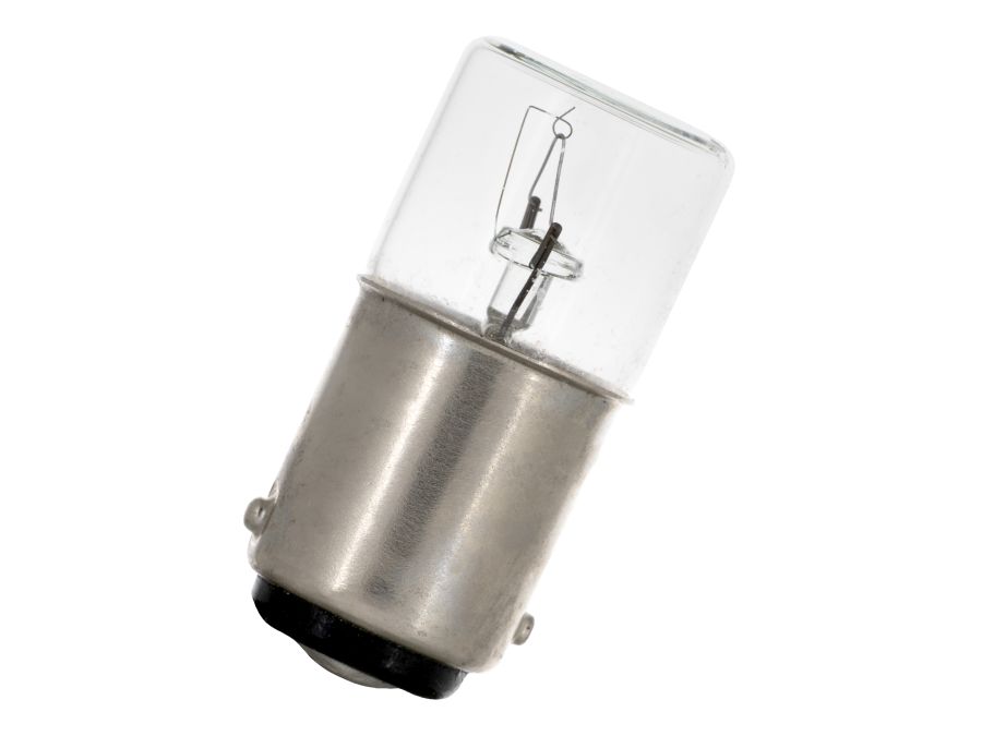 Dværglampe - 36V / 139mA / 5W, Ba15d sokkel (Ø16x35mm)