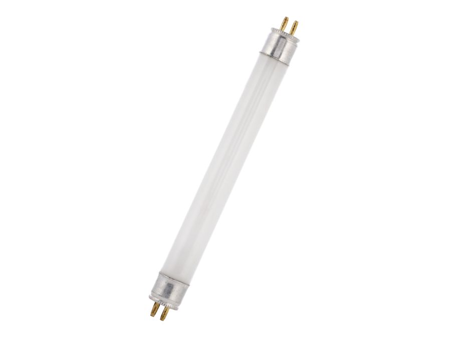 T5 UV-A sortlysrør - 8W / 56V, G5 sokkel (Ø16x288mm) Opal