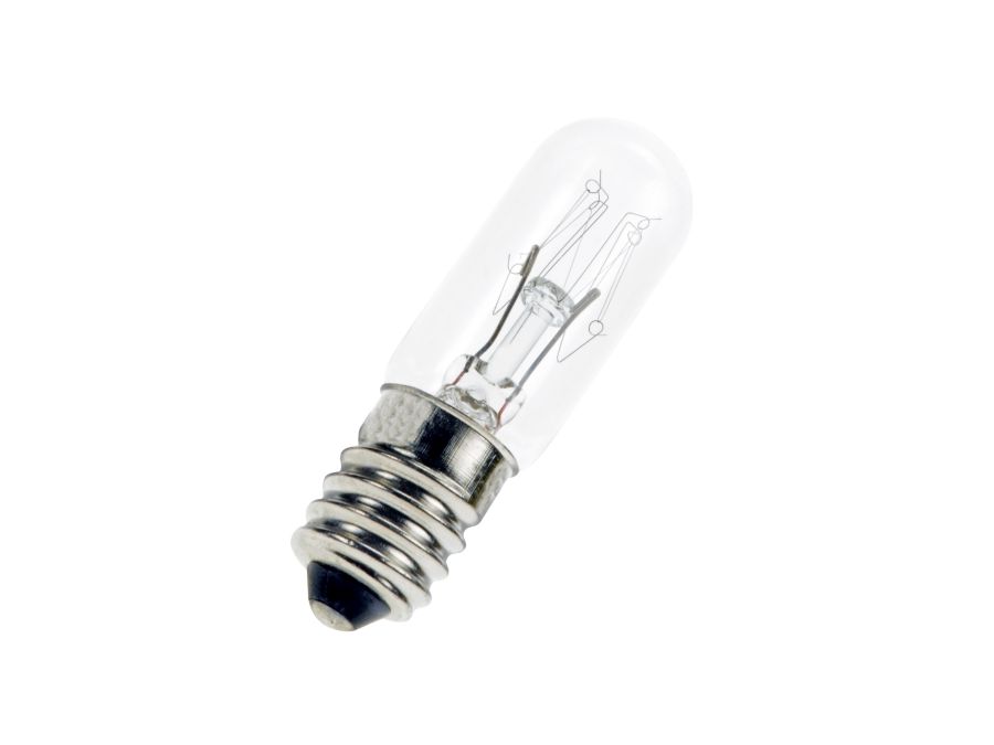 Rørlampe - 220-260V / 13mA / 3W, E14 sokkel (Ø16x54mm)