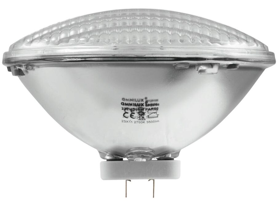 PAR56 halogenpære - 300W 240V, GX16D, MFL (2750K 2000h)