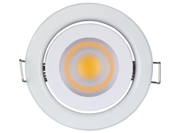 LED indbygningsspot - 230V / 5W, GU10 sokkel, Varm Hvid