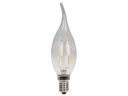 Filament LED kerte vindstød - 230V / 2W, E14 (2700K)
