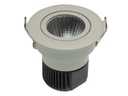 LED indbygningsspot - 230V / 6,5W Rund hvid kip, Varm Hvid