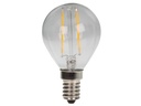 Filament LED kronepære - 230V 2W klar, E14 sokkel (2700K)