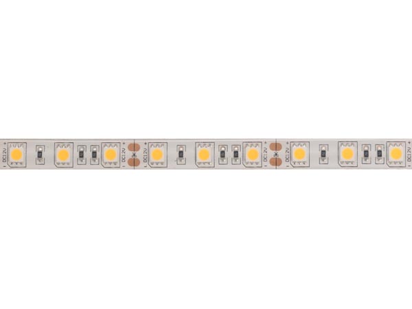 LED strip (IP61) - 12V, 60 LED/m, Varm Hvid (metervare)