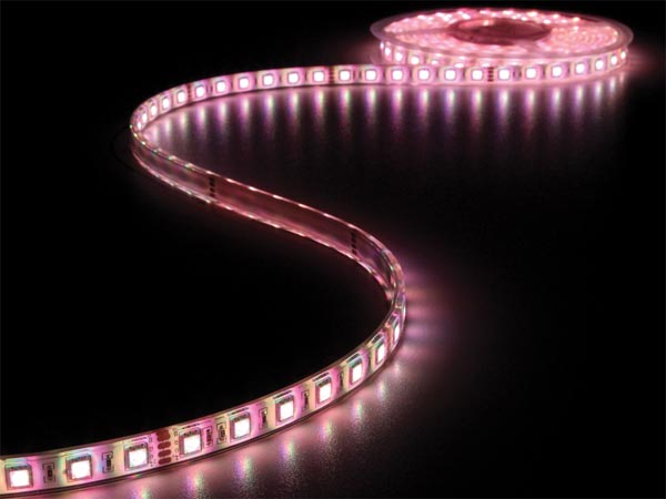 Vandtæt LED strip (IP68) - 24V, 60 RGB LED/m (metervare)