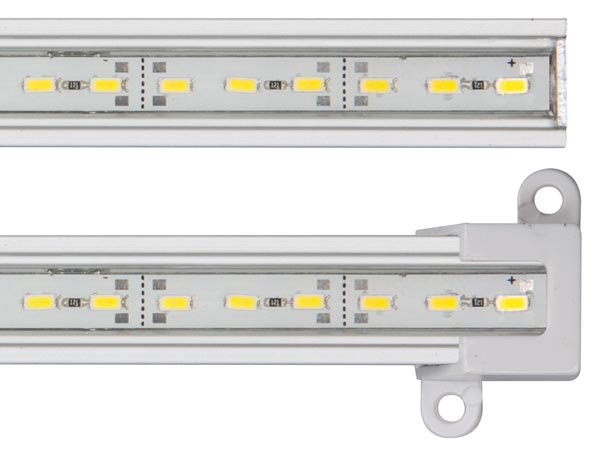 Alu. LED skinne - 50cm, Neutral Hvid (3700K), IP65