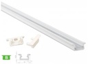 Alu. LED profil - Type B, Hvidlakeret (2,02m)