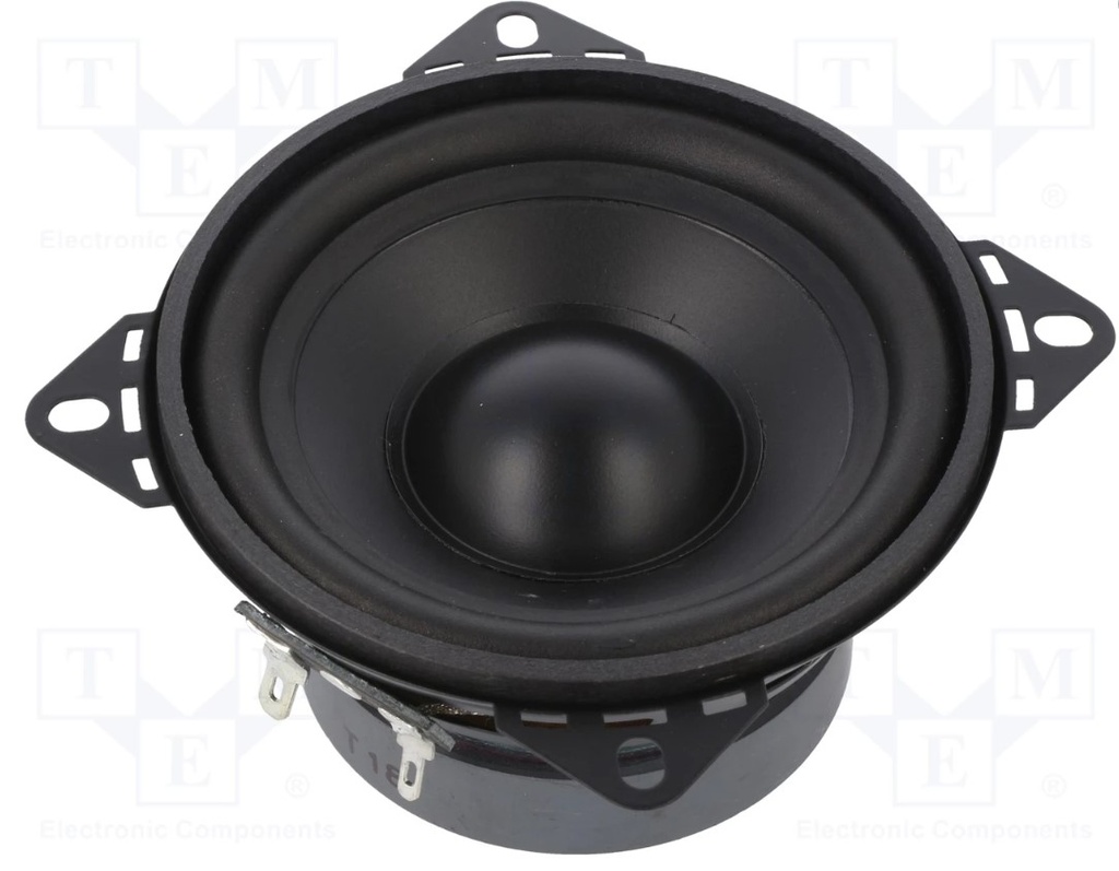 Mellemtone højttaler - 25W, 4ohm, Ø99x51,4mm