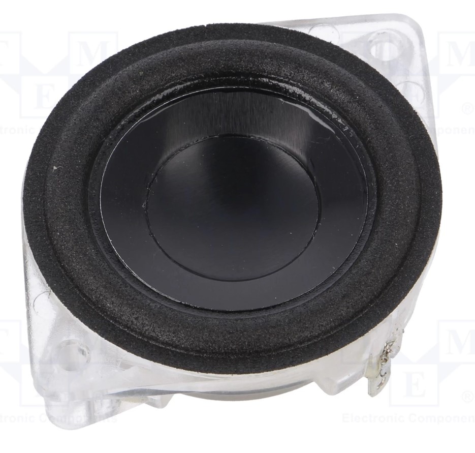 Miniature højttalerelement - 4W, 4ohm, Ø45x26mm