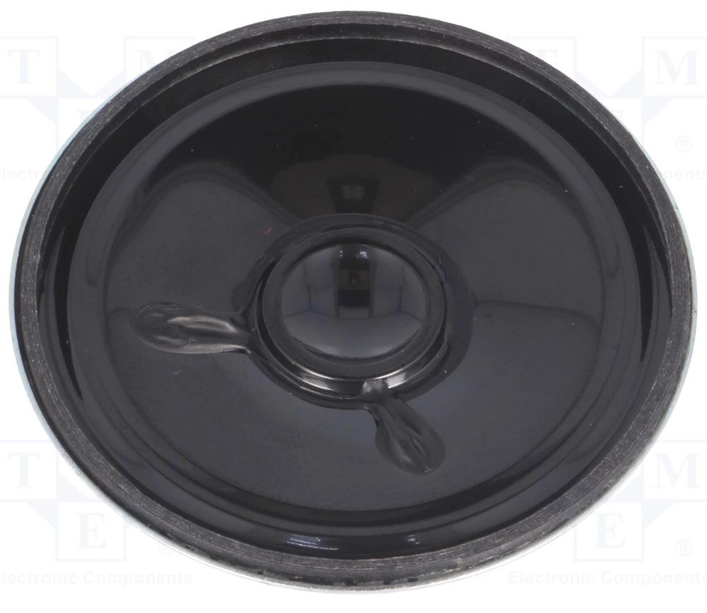 Miniature højttalerelement - 2W, 8ohm, Ø50x17mm (IP65)