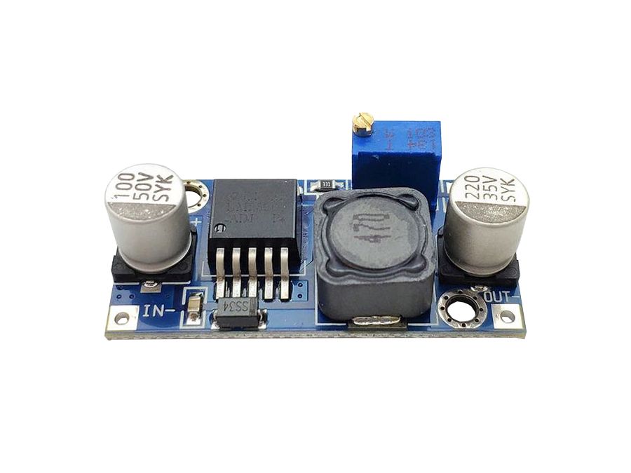 DC-DC step-down konverter - 4-40V > 1,3-35V / 3A, print