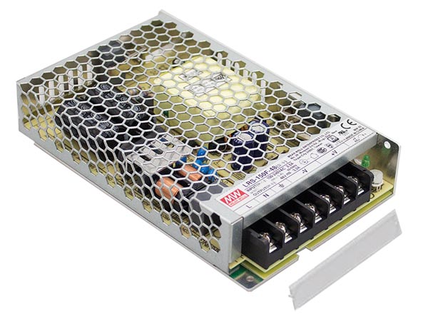 Strømforsyning til indbygning - 12VDC / 12,5A / 150W