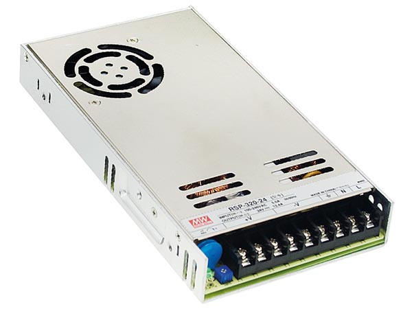 Strømforsyning til indbygning - 24VDC / 13,4A / 321,6W