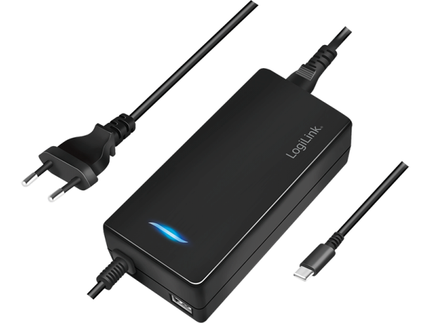 Netadapter - USB-C PD (5A) + USB-A (2,4A), maks. 112W