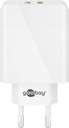 Netadapter - 5Vdc USB-A +QC3.0 USB-A (28W), Hvid