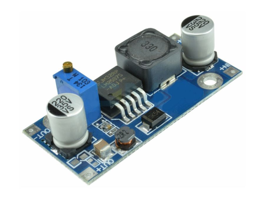 DC-DC Step-up konverter 3-30Vdc til 4-35Vdc / 3A print