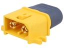 DC-XT60 kabelstik m. holdere - 2pol han, loddeben