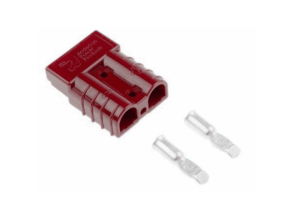 SB50 DC kabelstik - 600V 50A, 2pol hermafodit, 10-15mm²