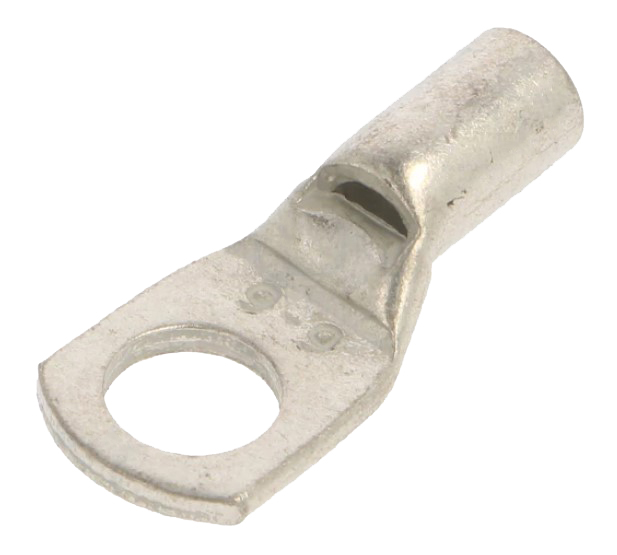 Ringkabelsko - M6, Uisoleret fortinnet kobber, 6mm²