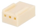 Ledning-til-print stikhus - NS25, 3pol (1x3) hun 2,54mm