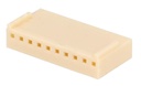 Ledning-til-print stikhus - NS25, 10pol (1x10) hun 2,54mm