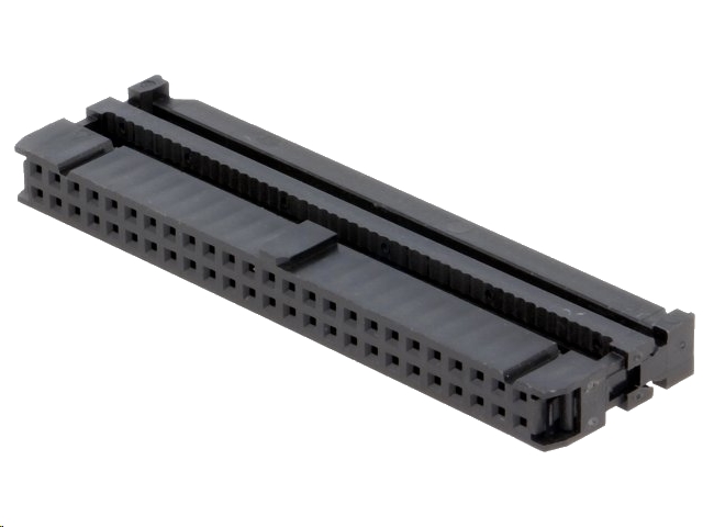 IDC fladkabelstik, hun - 50 pol (2x25) 2,54mm benafstand