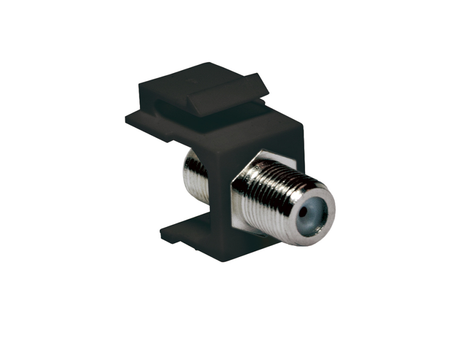 Keystone F stik - 2 x F hun, Sort