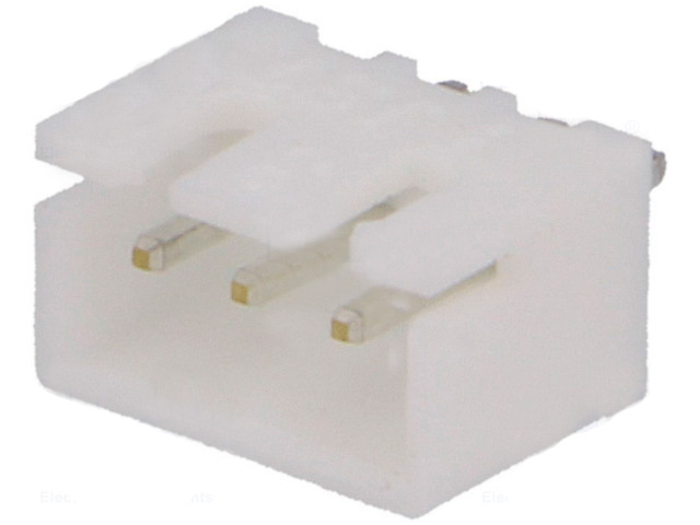 Ledning-til-print fatning - JST XH, 1x3pol han, 2,5mm