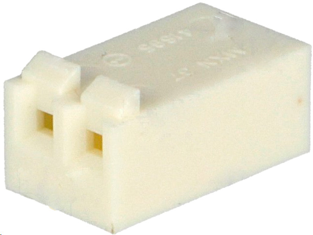 Ledning-til-print stik, KK 396 - 1x2pol hun (3,96mm)