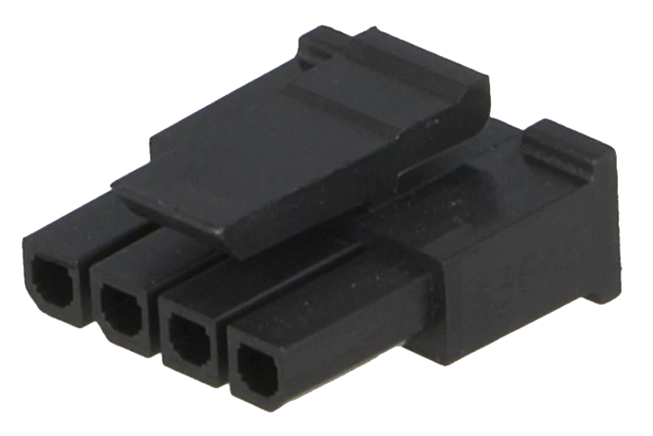 Ledning-til-print hunstik - Micro-Fit 3.0, 3mm, 1x4pol