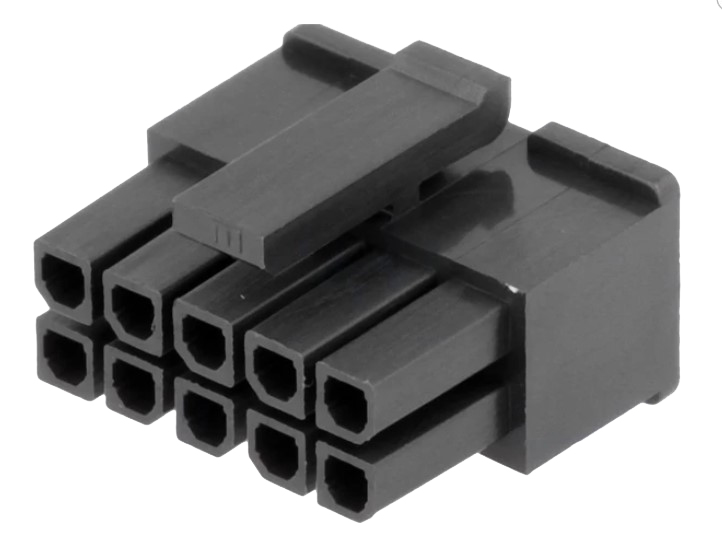 Ledning-til-print hunstik - Micro-Fit 3.0, 3mm, 2x5pol