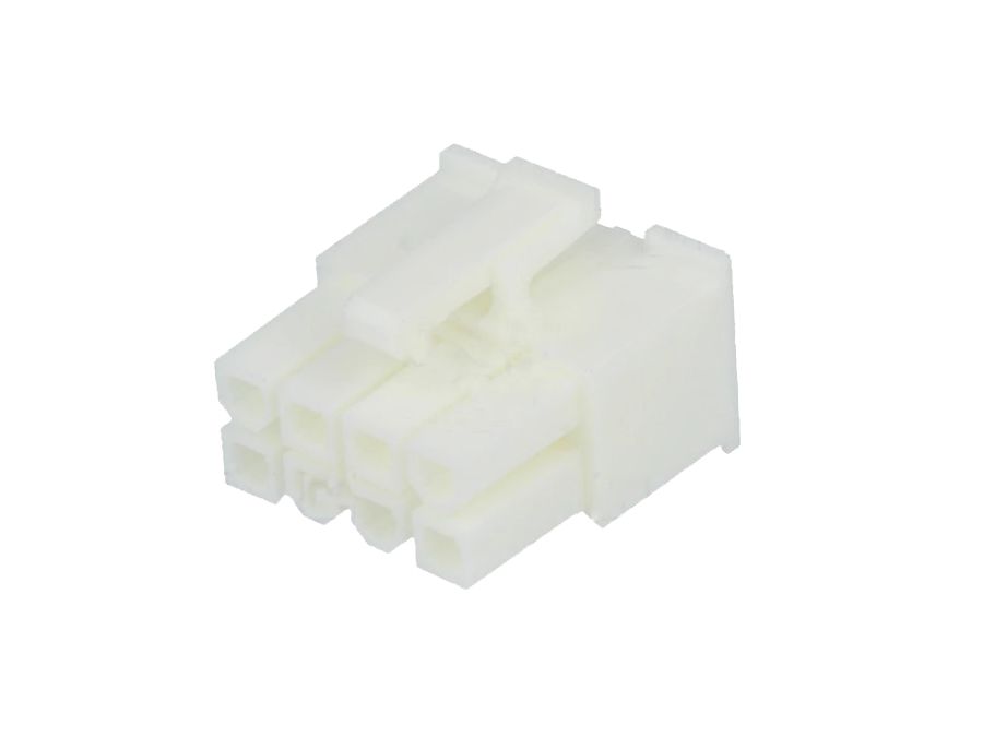 Ledning-til-ledning Mini-Fit Jr. stik - 2x4pol hun, 4,2mm