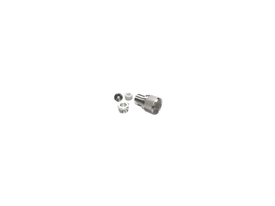 UHF(PL-259) hanstik til RG58/U, Ø5mm (loddetype)