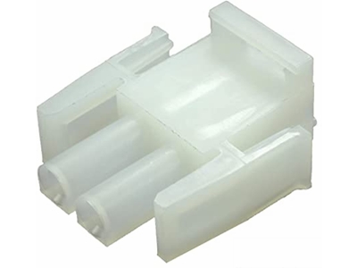 Universal MATE-N-LOK stikhus - 1x2pol han/hun (6,35mm)