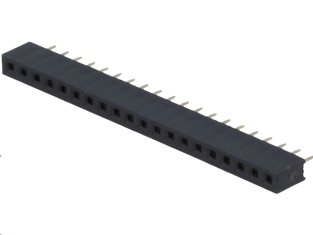 Enkelt-række Pin header - Han/hun, 2mm, 1x20 pin