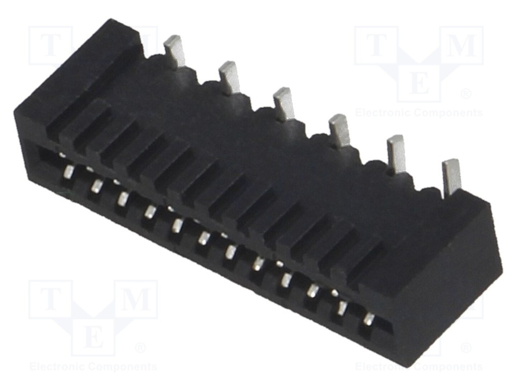FFC (PFC) Flexkabel konnektor - 12pol, ZIF, SMD (1mm)