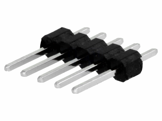 Enkelt-række Pin header - Han/han 2,54mm 1x5-ben (H11,43mm)